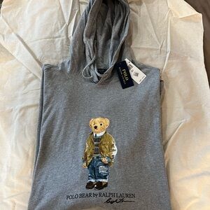 Ralph Lauren Gray Sweatshirt with Golden Retriever Graphic